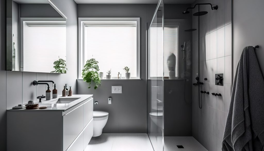 Reforma baño minimalista moderno